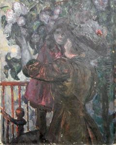 Deux Femmes Dans Un Jardin