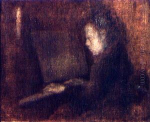 La Lecon De Piano by Eugene Carriere