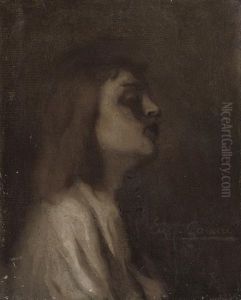 Profil De Femme by Eugene Carriere
