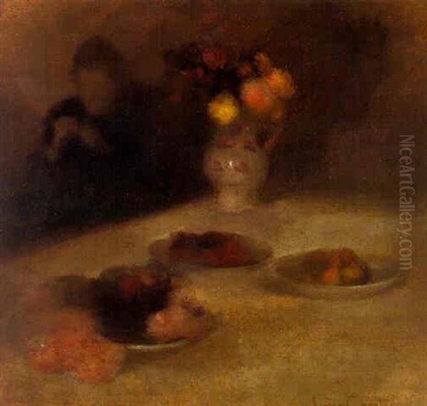 Interieur Avec Femme Qui Tricotte - view 1