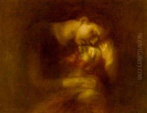 Le Mort De Gauguin by Eugene Carriere