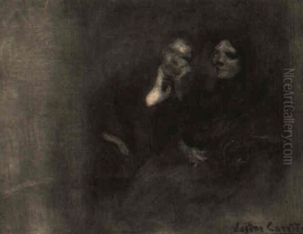 Deux Personnages En Conversation - view 1