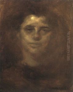 Tete De Jeune Fille by Eugene Carriere