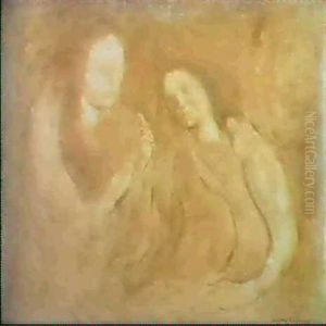 Les Deux Femmes by Eugene Carriere