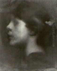 Portrait De Fille D'artiste