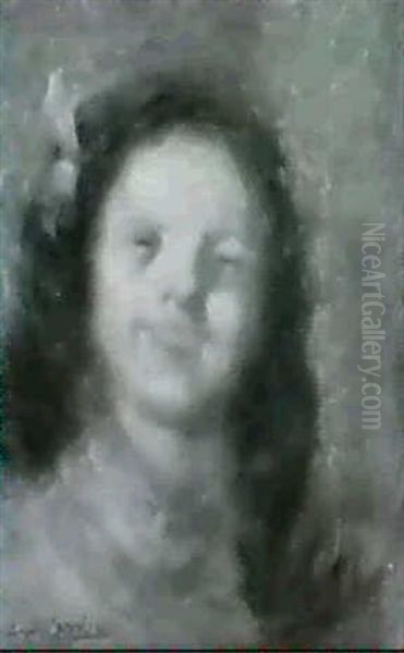 Portrait Eines Jungen Madchens En Face - view 1