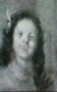 Portrait Eines Jungen Madchens En Face