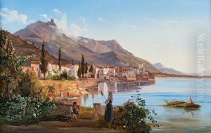 Ansicht Von Mola Di Gaeta by Achille Carrillo