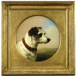 Study Of Two Terriers, The Tan And White by James Yates Carrington