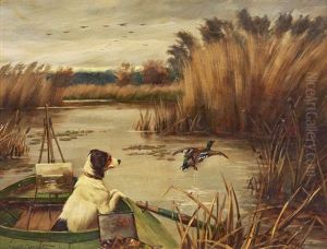 Dog And A Mallard