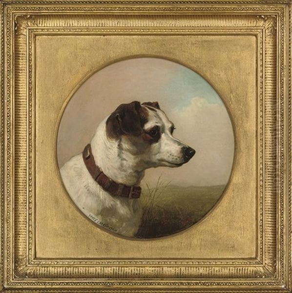 A Dog In An Extensive Landscape (+ A Portrait Of A Dog; 2 Works) - view 1