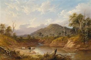 Riddells Creek, Mount Macedon, Vic by James Howe Carse