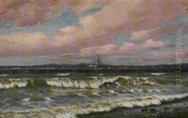 Sejlskib Pa Havet, Frisk Vejr - view 1