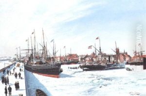 The Ice-locked Harbour by Andreas Christian Riis Carstensen