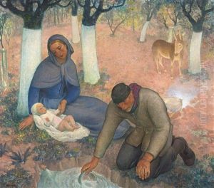 Rest On Flight To Egypt by Antoine (Anto) Carte