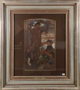 Mineur Et Hiercheuse by Antoine (Anto) Carte