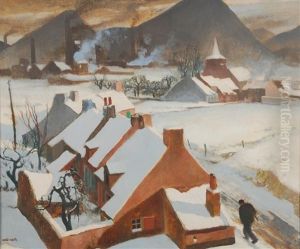 Neige Au Borinage by Antoine (Anto) Carte