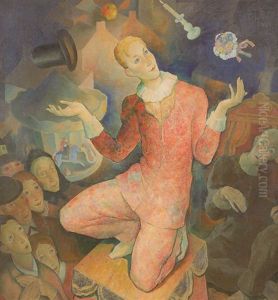 L'arlequin Et Les Attributs Du Mariage by Antoine (Anto) Carte