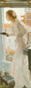 Woman With Gun By Window: Put Up Your Hands! She Cried. Then She Saw His Face, 'you! The Man I Danced With!' by Pruett Carter