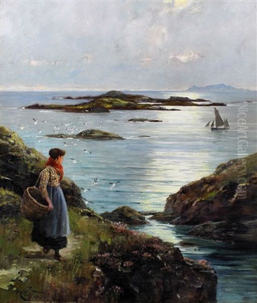 Seascape With Figure To Foreground - view 1