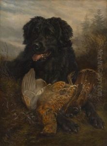 Chien De Chasse Et Sa Proie by Samuel John Carter