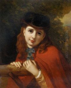 Portrait Of A Girl In A Red Cloak