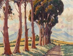 A Cape Dutch Farm House Between Bluegums by Sydney Carter