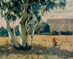 Cloaked Figure On A Windy Day by Sydney Carter