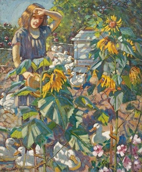 Between Sunflowers - view 1
