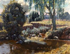 A Verdant Riverside Landscape