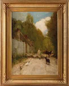 Berger Et Son Troupeau by Karl Cartier