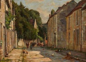 Moret Sur Loing, Vue De La Maison De Sisley by Karl Cartier