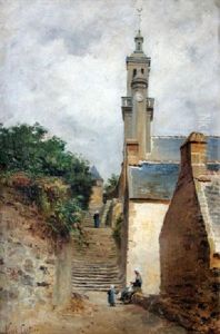 Chiesina Di Villaggio Bretone by Karl Cartier