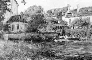 Altes Stadtchen An Der Seine by Karl Cartier