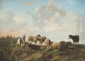 Chevres Et Moutons by Victor-Emile Cartier