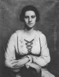Portrait Of Miss Marion Ryder by Ercole Cartotto