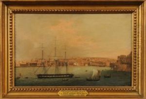 His Majesty's Frigate Talbot, 38 Guns, In The Grand Harbour, Malta