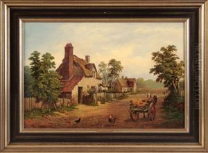 Cottageszene, Milcote Bei Stratford by William P. Cartwright