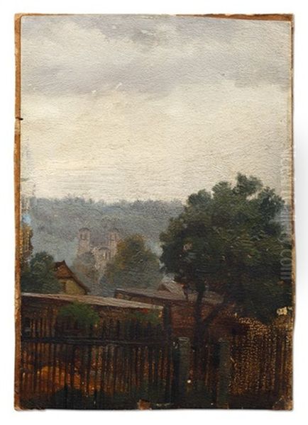 View Over The Gardens Of Hosterwitz (dresden) To Kepp Castle - view 1