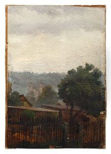 View Over The Gardens Of Hosterwitz (dresden) To Kepp Castle