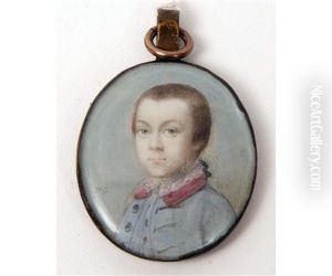 Justinian Sunders Bentley Nutt, Became Captain Indian Navy Portrait Miniature Circa 1760 by Penelope Carwardine