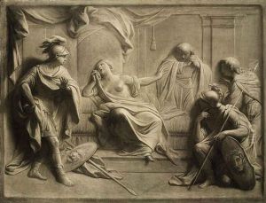 Lucretia Confessing To Her Father And Husband by Andrea Casali