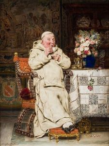 Tomando El Te by Antonio Casanova y Estorach