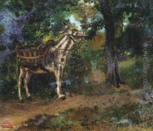 Burrito Comiendo De Un Arbol by Antonio Casanova y Estorach