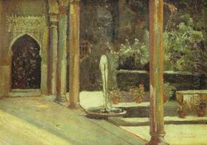 Patio Andaluz by Antonio Casanova y Estorach