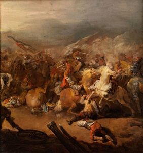 Schlachtenszene by Francesco Giuseppe Casanova