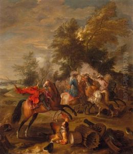 Battaglia Di Cavalieri by Francesco Giuseppe Casanova