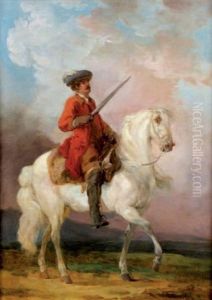 Cavalier Brandissant Son Epee by Francesco Giuseppe Casanova