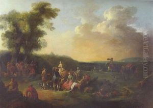 L'equipage Du Marquis Randon De Pommery by Francesco Giuseppe Casanova