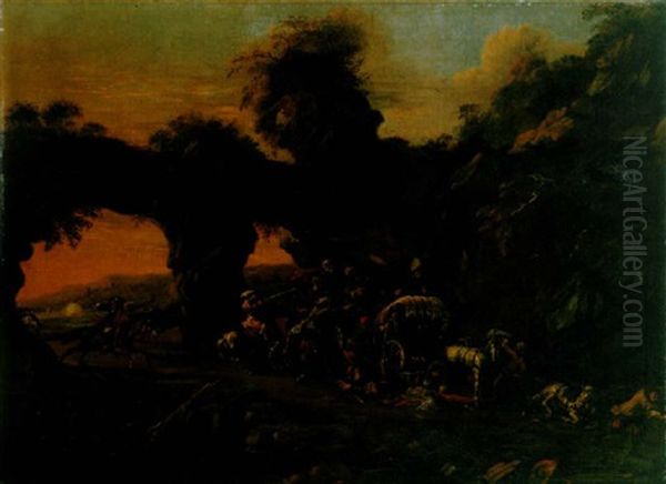 Brigands Attaquant Un Convoi - view 1